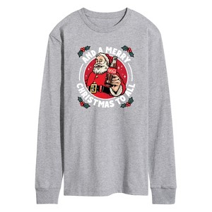 Men's - Coca Cola - And a Merry Christmas to All Long Sleeve Graphic T-Shirt - 1 of 3