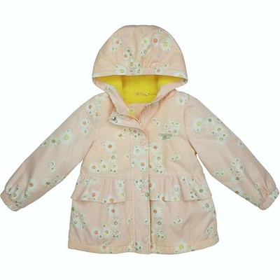 OshKosh B'Gosh Toddler/Little Girls' Midweight Ruffle Fleece Lined Jackets