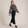 Lands' End Women's Ponte High Rise Straight Leg Crop Pants - 4 of 4
