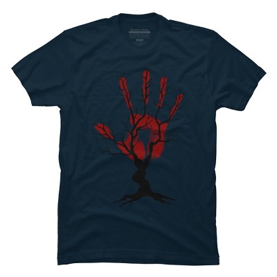 Men's Design By Humans Halloween Tree By aisenArt T-Shirt