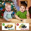 Aoibox 24 Piece Advent Calendar for Kids 24 Days Countdown with Alloy Construction Vehicles Helicopters Cars Road Signs Play Maps - 4 of 4