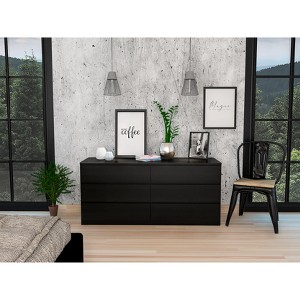 CAVINAS Dresser for Bedroom,Wood Dressers & Chest of Drawers with 6 Drawer for Dining Room,Living Room,Entryway - 1 of 4