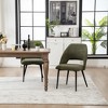 Set of 2 YOUNIKE Modern Armless Dining Chairs Upholstered Kitchen & Dining Room Chairs Vanity Side Chair 22.83"Wx22.05"Dx34.65"H - 3 of 4