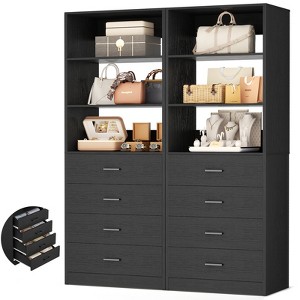 Besiost Closet Organizer System with Wood Drawers and Shelves - 1 of 4