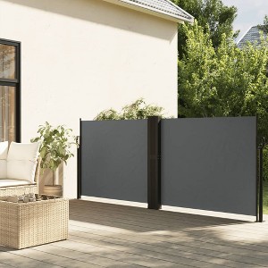 vidaXL Retractable Side Awning Anthracite 47.2"x236.2" - 1 of 4