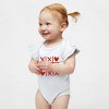 The Juniper Shop Tic Tac Heart Baby Flutter Sleeve Bodysuit - 2 of 3