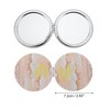 Unique Bargains Round Hand-drawn Makeup Mirror Orange 1 Pc - 2 of 3