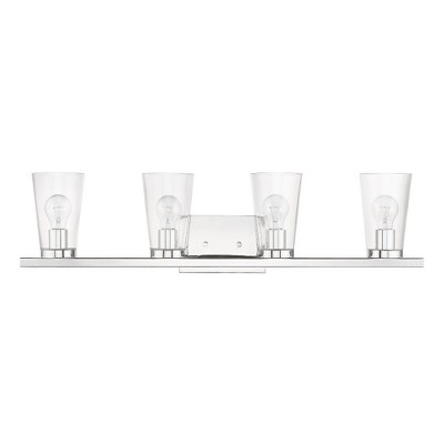 Livex Lighting Cityview 4 - Light Vanity in  Polished Chrome