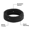 Unique Bargains Stretchy Cotton Blend Sweat Absorbing Sport Headband Wristband Black 3 pcs - 3 of 4