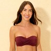 Women's Twist-Front Bandeau Bikini Top - Shade & Shore™ - 3 of 4