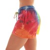 Just Love Women's Loop Terry Tie Dye Shorts - Comfortable and Stylish Loungewear for Summer - 2 of 3
