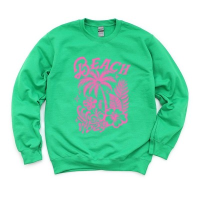 Simply Sage Market Women's Graphic Sweatshirt Beach Vibes Distressed