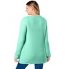 Woman Within Ultra Soft Waffle Thermal Sweatshirt - 3 of 4