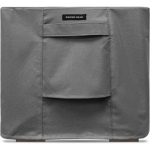 KHOMO GEAR Square Table Cover – Waterproof, Heavy-Duty Outdoor Furniture Cover in Grey – Fits Patio Coffee, Side, End & Small Square Tables - 21x17x21 - 1 of 4