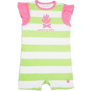 Pavilion Gift Company - Camping Baby - 6-12 Month Girl Romper - Leotards and Bodysuits - 1 of 4