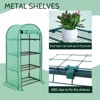 EAGLE PEAK 4 Tier Greenhouse, 31.5"x17.7"x63.0", Green PE Cover - 4 of 4