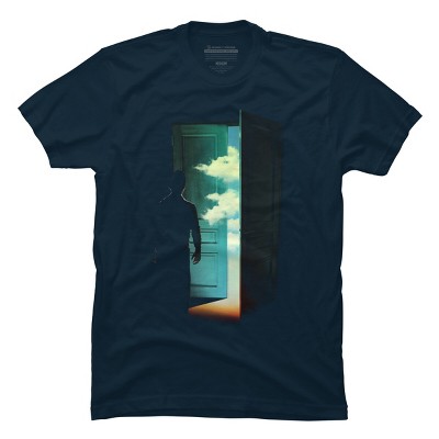 Men's Design By Humans Door to the World By DBHOriginals T-Shirt