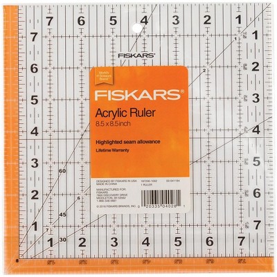 Fiskars Square Acrylic Ruler-8-1/2"X8-1/2"