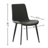 Round Modern Dinning Table 31.5 inches Bistro Table Tulip Table with Faux Marble top,Easy Assemble,Sturdy Metal Frame Diameter With 2 Dining Chairs - 4 of 4
