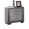 NicBex Nightstand with 3 Drawers,1pc Side Table with Wood Frame,Bedside Table for Bedroom,Living Room - 3 of 4