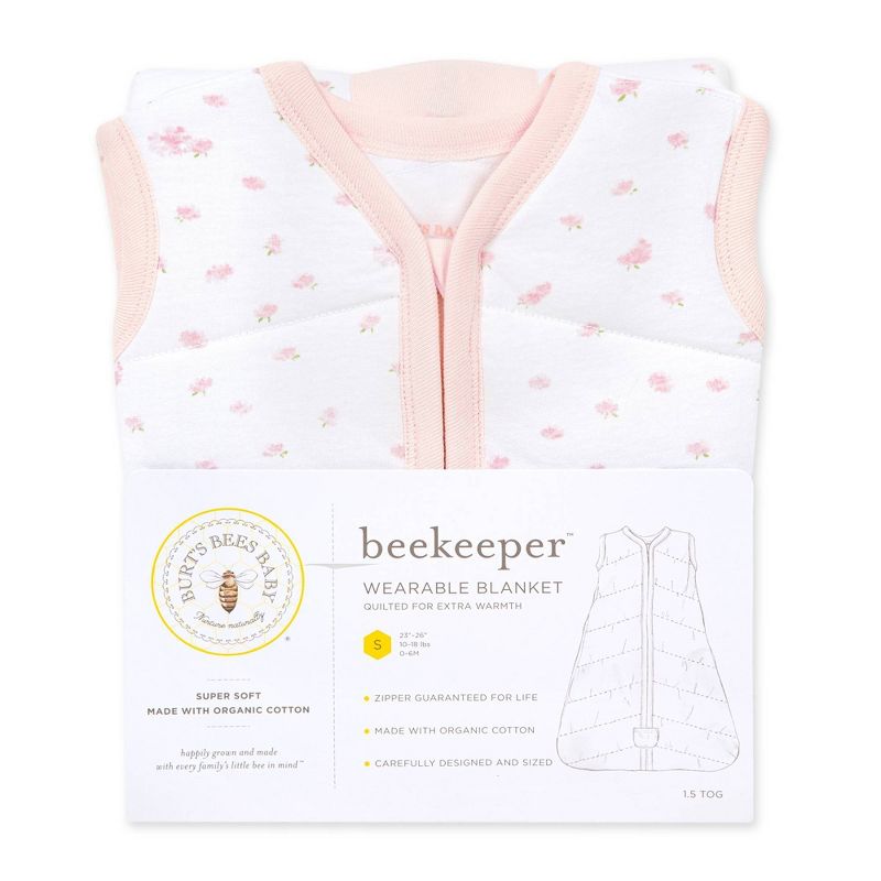 Burt's Bees Baby® Beekeeper Organic Cotton Warmer Wearable Blanket - Butterfly Garden, 4 of 5
