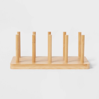 Wood 4 Slot Cutting Board Pan Lid Organizer Yellow - Brightroom™ ‼️one piece is broken ‼️