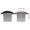 Unique Bargains Women's Portable Flowers Hair Insert Comb Black 1 Pc - 2 of 3