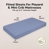KeaBabies Mini Crib Sheets for Baby Girls, Boys, 2-Pack Soothe Pack and Play Sheets Fitted, Organic Pack N Play Mattress Sheet - 3 of 4