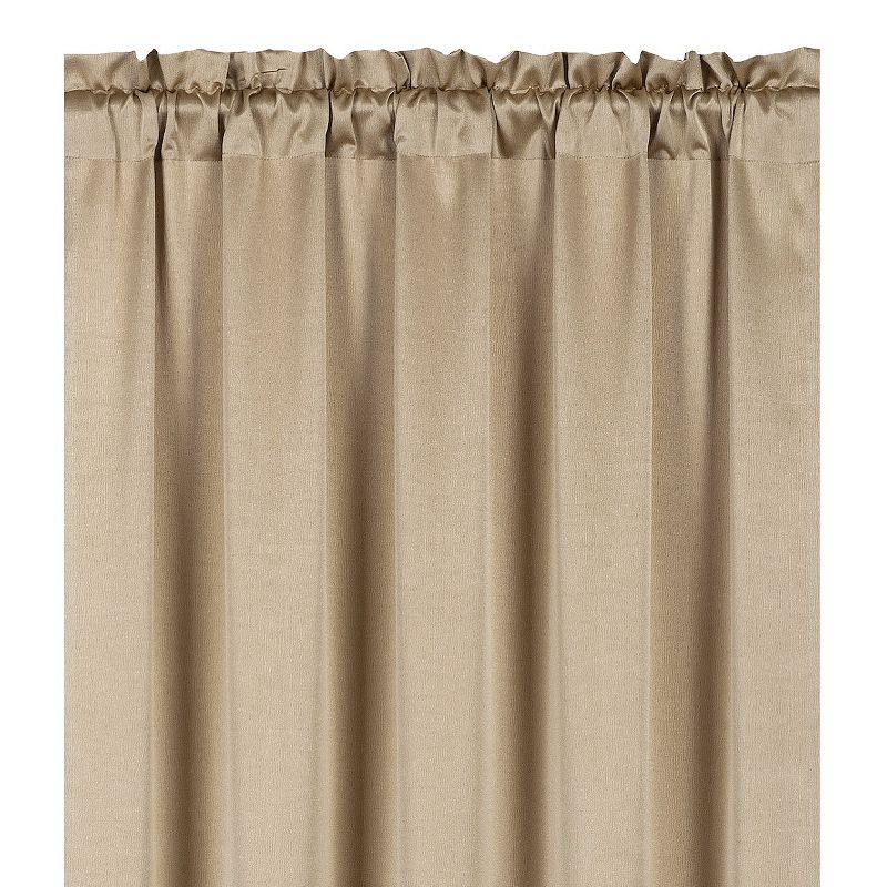 Kate Aurora Basic Faux Silk Rod Pocket Shimmery Sheer Single Window Curtain Panel, 2 of 7