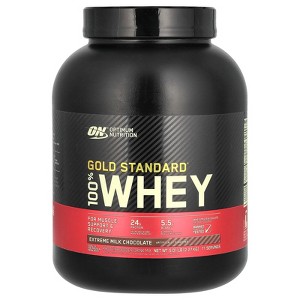Optimum Nutrition Gold Standard® 100% Whey, Extreme Milk Chocolate, 5.01 lb (2.27 kg) - 1 of 2