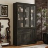 FUFU&GAGA Tall Bookcase Storage Cabinet,Glass Display Cabinet for Collection,Multi - Storage Organizer for Home & Office - 2 of 4