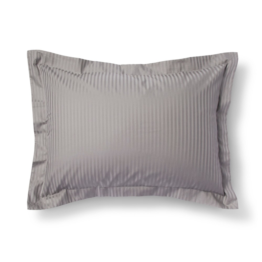 Gray Damask Stripe Pillow Sham (Standard) - Fieldcrest was $19.99 now $13.99 (30.0% off)