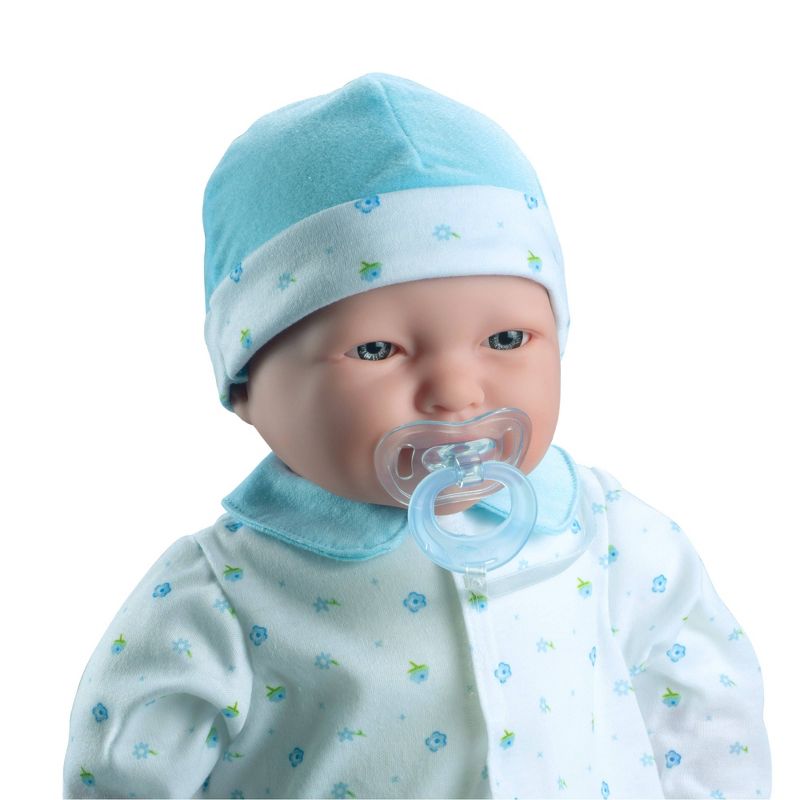 JC Toys La Baby 20&#34; Baby Doll - Blue Outfit with Pacifier, 3 of 10