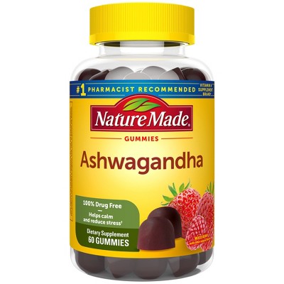 Nature Made Vegan Ksm-66 Ashwagandha Gummies For Stress Relief Support ...