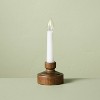 7.35"x3" Wood Christmas Window Flameless Candle - Hearth & Hand™ with Magnolia - 3 of 4