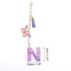 Unique Bargains Star Sequin Letter N Butterfly Tassel Water Cup Pendant Purple 1 Pc - 2 of 4