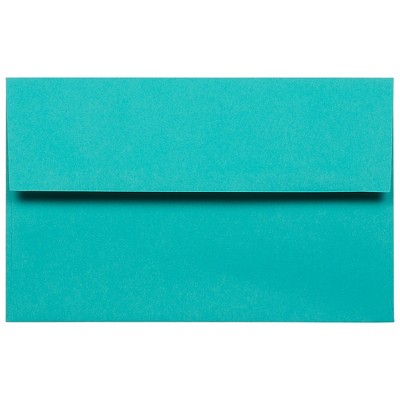 JAM Paper A10 Colored Invitation Envelopes 6 x 9.5 Sea Blue Recycled 70249