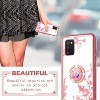 for Samsung A03S Phone Case, for Galaxy A03S Case Cute Clear Pink Butterfly Flower Soft TPU Shockproof Protective Cover - 2 of 4