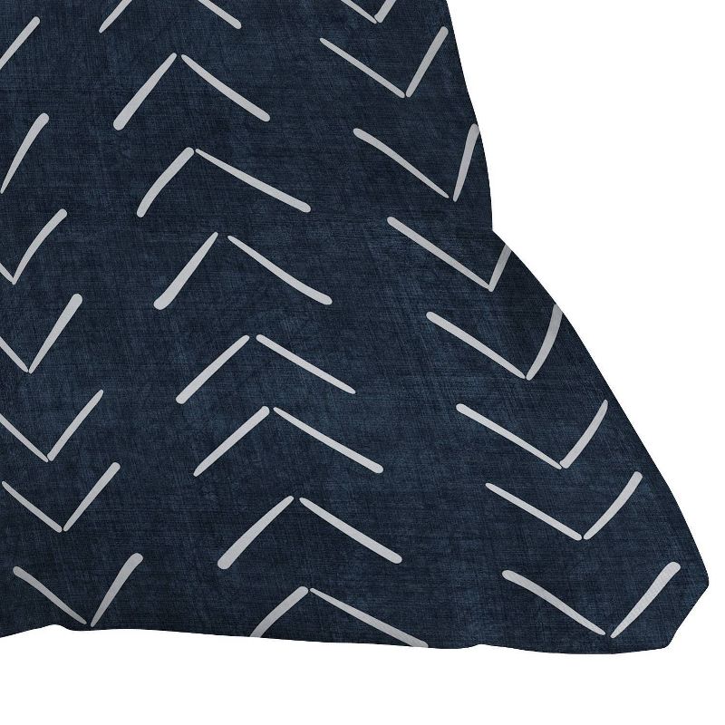 16&#34;x16&#34; Becky Bailey Mud Cloth Big Arrows Square Throw Pillow Navy - Deny Designs, 4 of 6