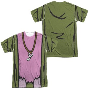 Fraggle Rock Mokey Uniform Front-Back Print Adult Sublimated Costume T-Shirt, Small - 1 of 4