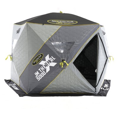 CLAM Portable Pop Up Ice Fishing Thermal Hub Shelter Tent