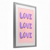 Stupell Industries Love Bubble Lettering Framed Print Under Glass Art - 2 of 4