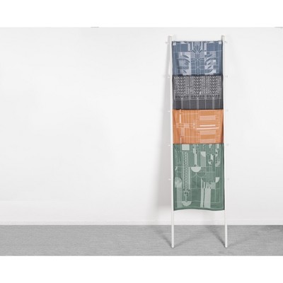 Oak Park Orange and White Cotton Jacquard Kitchen Towel Set