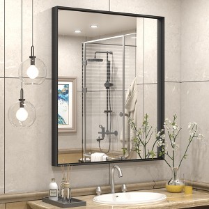 Apmir High-Strength Tempered Glass and Aluminum Alloy Framed French Cleat Mounted Wall Decor Bathroom Vanity Mirror with 5-Year Warranty - 1 of 4
