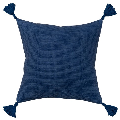 Dark navy clearance throw pillows