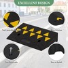 Heavy-Duty Rubber Driveway Curb Ramp, Threshold Ramp with Non-Slip Surface, 55,000 Lb Capacity, for Trucks, SUVs, Wheelchairs - 3 of 4