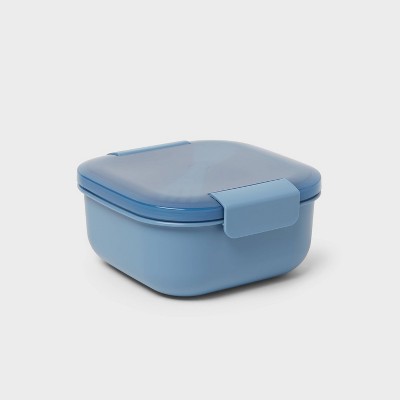 Plastic Salad Container With Utensil Blue - Room Essentials™: 32oz ...