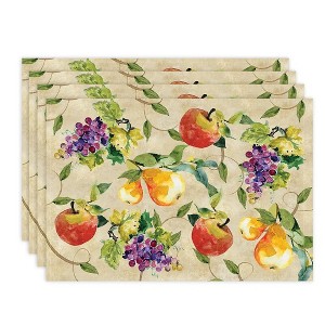 Laural Home Palermo Set of 4 13" x 19" Placemats - 1 of 1