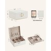 2-Tier Jewelry Organizer Box with Removable Tray & Floating Design - Compact 8.1x9.4x4.3 Inch Gift for Women - 4 of 4
