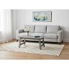 HomeRoots Set of Three 36" Gray Coffee Table - 2 of 4